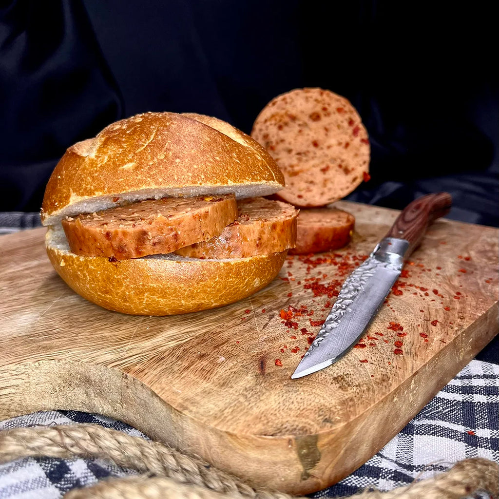 Chili-Leberkäse im Glas