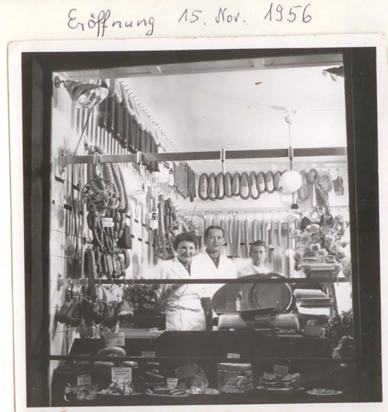 Metzgerei Moosmeier - Eröffnung 1956