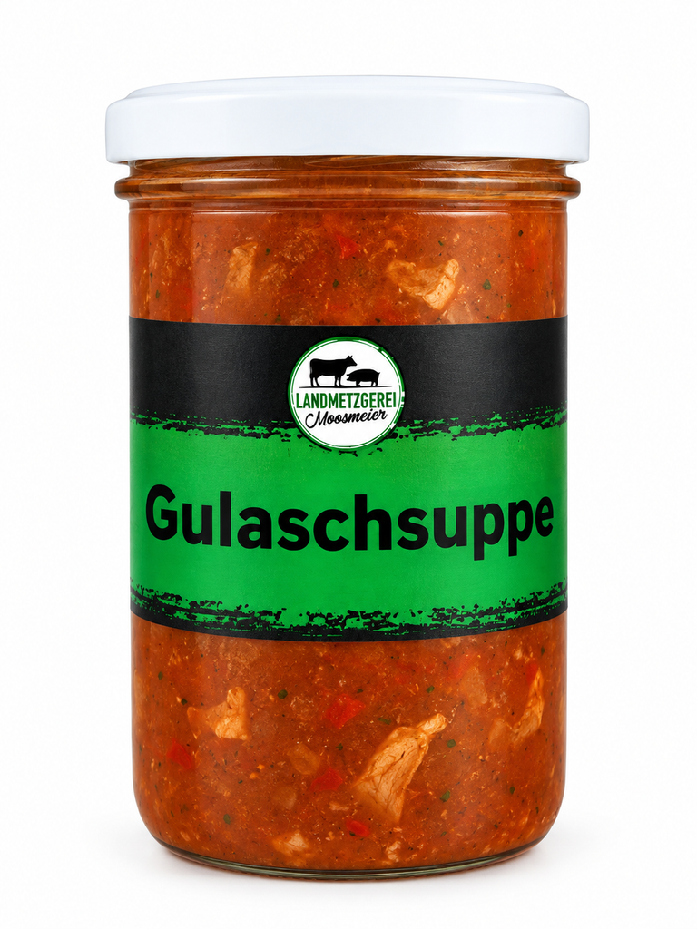 Gulaschsuppe im Glas