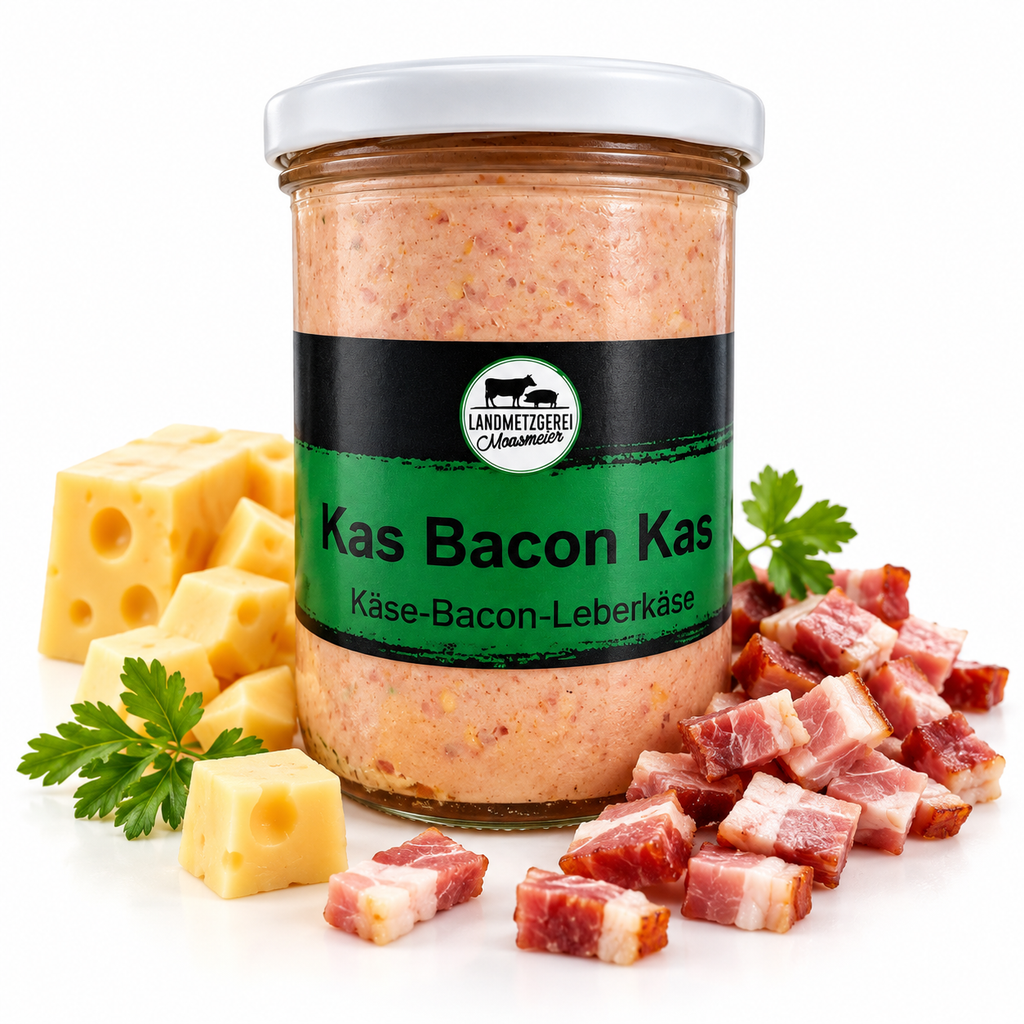 Kas Bacon Kas          Käse-Bacon Leberkäse im Glas
