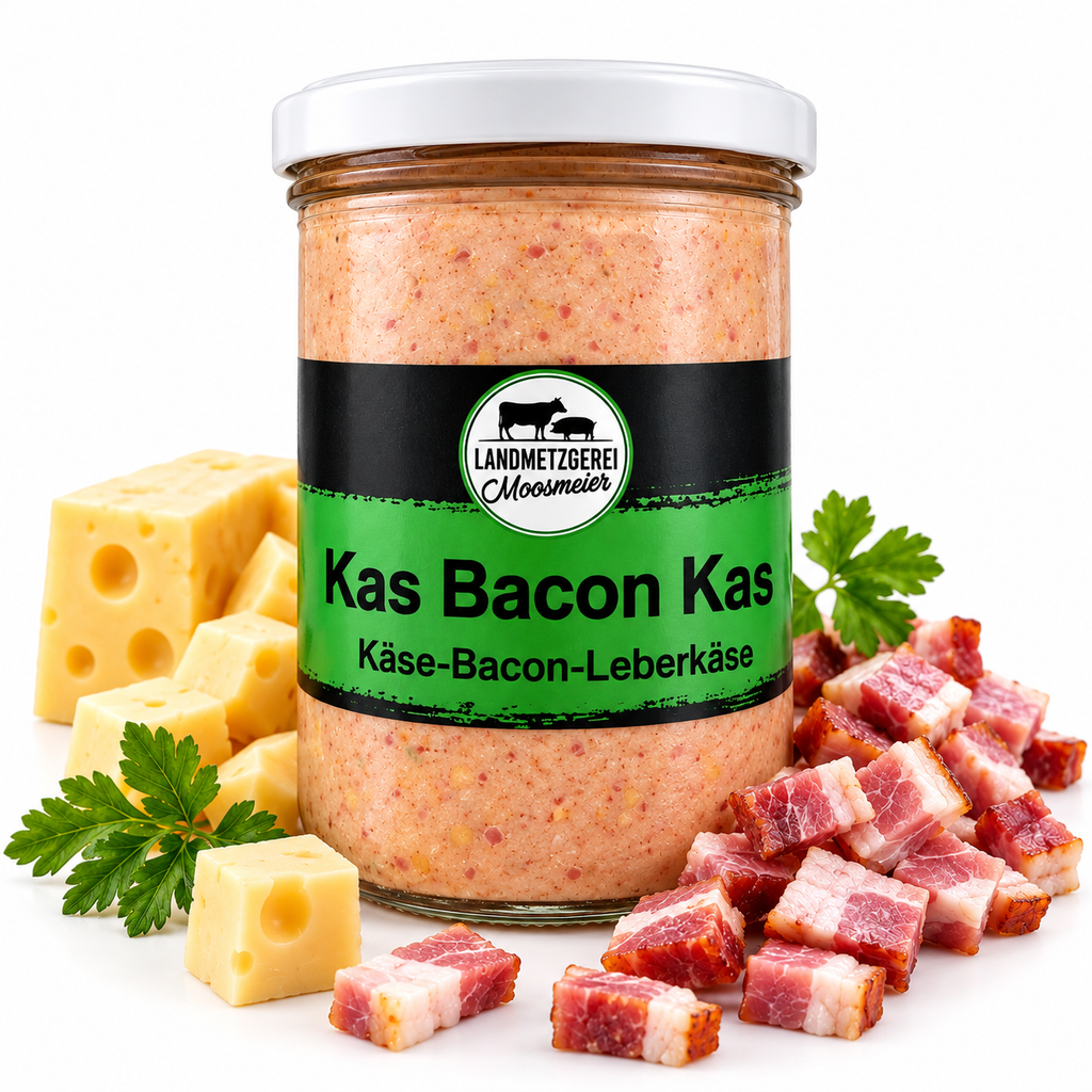 Kas Bacon Kas          Käse-Bacon Leberkäse im Glas
